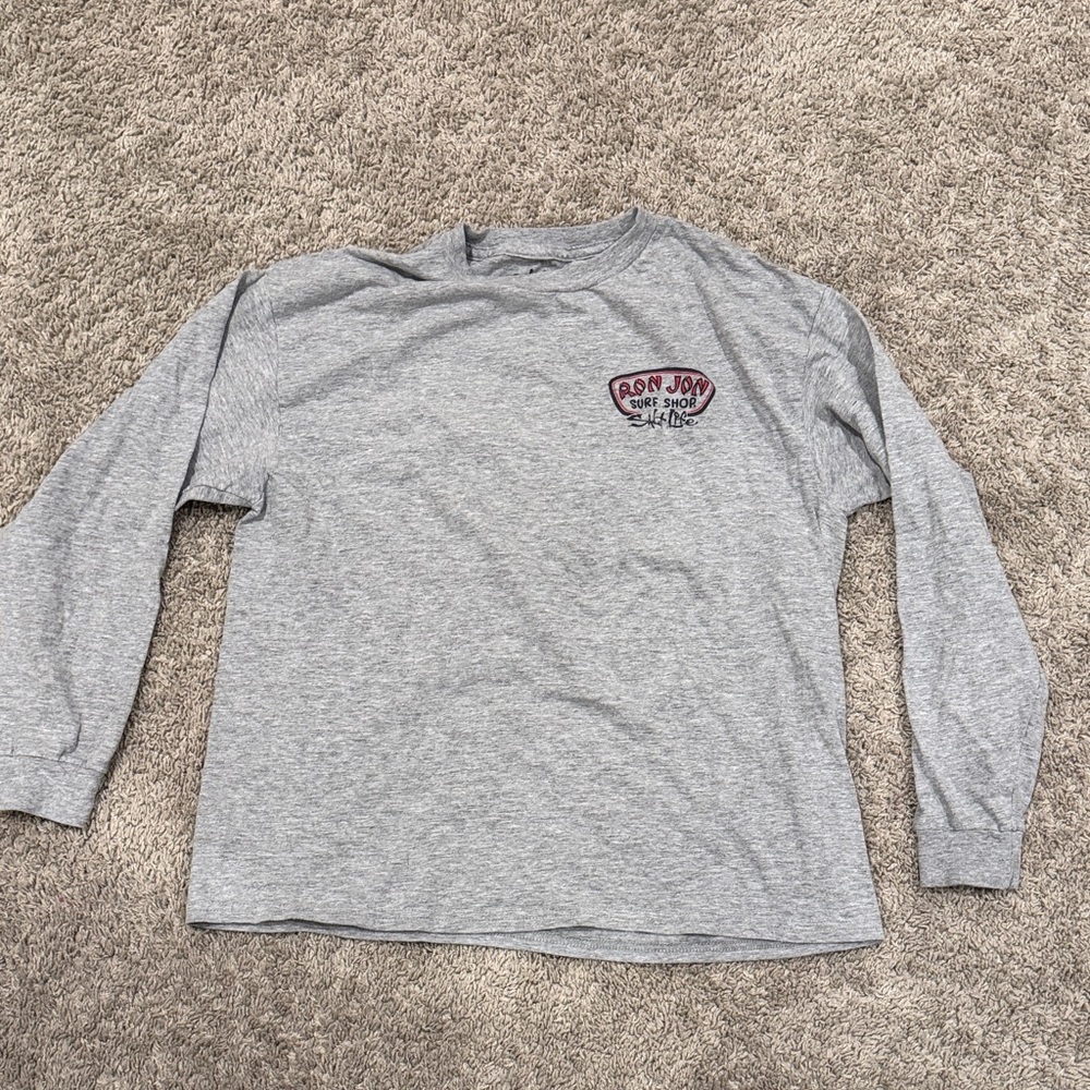 Ron Jon Kids Heather Gray Long Sleeve Tee